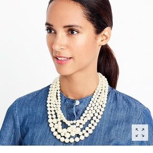 J. Crew Multi-Strand Pearl Necklace